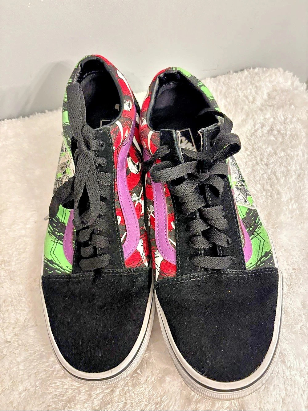 Vans Old Skool Disney Tim Burton's The Nightmare Before Christmas Lock Shock Sz.